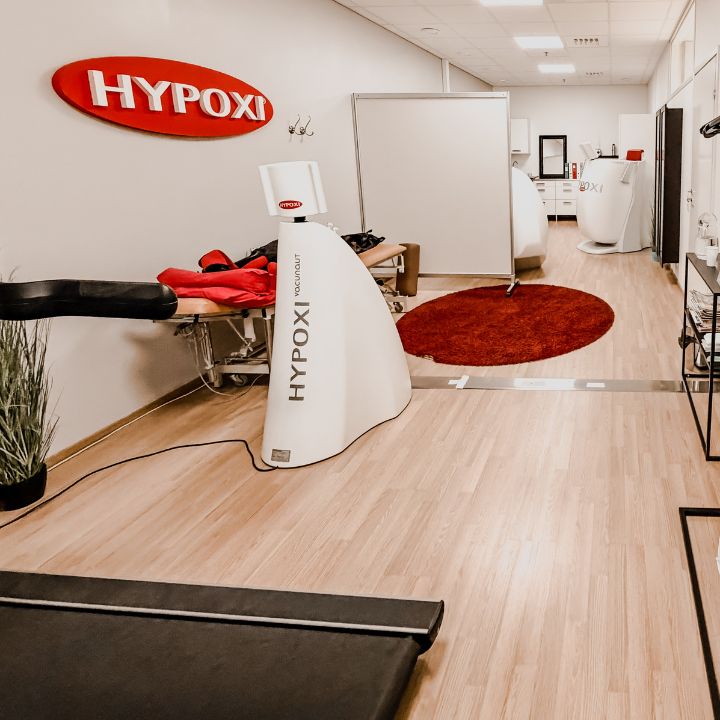 Hypoxi-laitteistoa Lahden Hypoxi-studiolla.